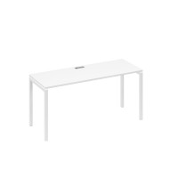 Стол письменный на металлокаркасе DUE белый премиум / металлокаркас белый А4 Б2 005 БП
