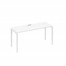 Стол письменный на металлокаркасе DUE белый премиум / металлокаркас белый А4 Б2 005 БП