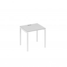 Стол письменный на металлокаркасе DUE серый / металлокаркас белый А4 Б2 011 СЕ