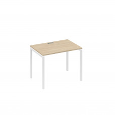 Стол письменный на металлокаркасе DUE дуб скандинавский / металлокаркас белый А4 Б2 012 ДК
