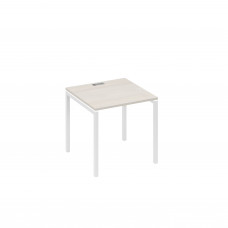 Стол письменный на металлокаркасе DUE дуб / металлокаркас белый А4 Б2 021 ДШ