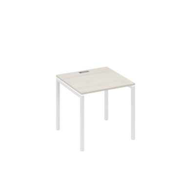 Стол письменный на металлокаркасе DUE дуб / металлокаркас белый А4 Б2 021 ДШ