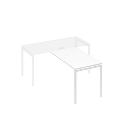 Брифинг-приставка каркас DUE металлический белый премиум / металлокаркас белый А4 Б2 074 БП