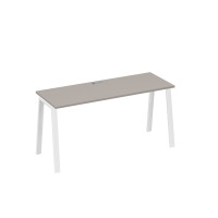 Стол письменный на металлокаркасе TRE мокко премиум / металлокаркас белый А4 Б3 005 МП