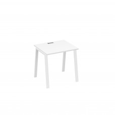 Стол письменный на металлокаркасе TRE белый премиум / металлокаркас белый А4 Б3 011 БП