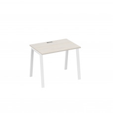 Стол письменный на металлокаркасе TRE дуб / металлокаркас белый А4 Б3 012 ДШ