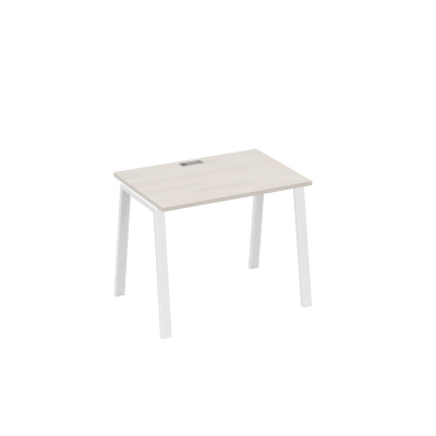 Стол письменный на металлокаркасе TRE дуб / металлокаркас белый А4 Б3 012 ДШ