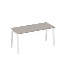 Стол письменный на металлокаркасе TRE мокко премиум / металлокаркас белый А4 Б3 015 МП