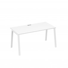 Стол письменный на металлокаркасе TRE белый премиум / металлокаркас белый А4 Б3 025 БП