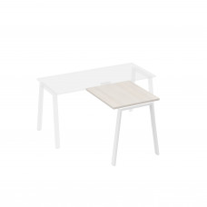 Брифинг-приставка на опорах TRE дуб / металлокаркас белый А4 Б3 073 ДШ