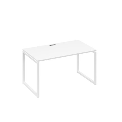 Стол письменный на металлокаркасе QUATTRO белый премиум / металлокаркас белый А4 Б4 024 БП