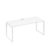 Стол письменный на металлокаркасе QUATTRO белый премиум / металлокаркас белый А4 Б4 026 БП