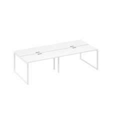 Станция 4х140 в офис каркас QUATTRO белый премиум / металлокаркас белый А4 Б4 171-2 БП