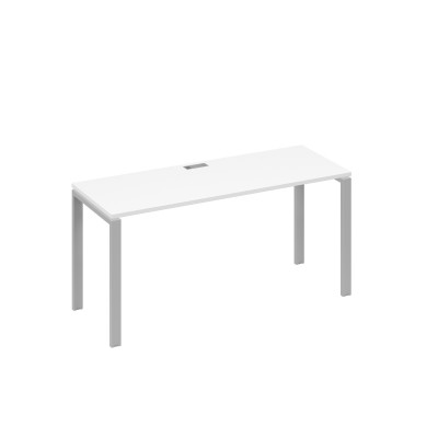 Стол письменный на металлокаркасе UNO белый премиум / металлокаркас серый А4 С1 005 БП