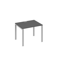 Стол письменный на металлокаркасе UNO антрацит премиум / металлокаркас серый А4 С1 022 АР