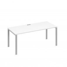 Стол письменный на металлокаркасе UNO белый премиум / металлокаркас серый А4 С1 026 БП