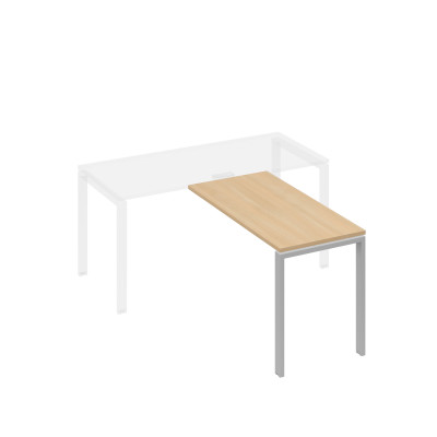 Брифинг-приставка каркас UNO натуральный дуб / металлокаркас серый А4 С1 072 НД