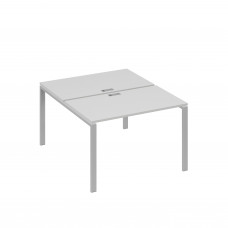 Рабочая станция на металлокаркасе UNO (2х120) серый / металлокаркас серый А4 С1 173 СЕ