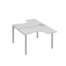 Рабочая станция опоры UNO столы (2х120) Классика серый / металлокаркас серый А4 С1 180 СЕ