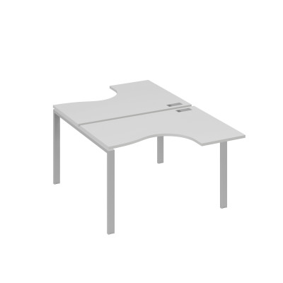 Рабочая станция опоры UNO столы (2х120) Классика серый / металлокаркас серый А4 С1 180 СЕ