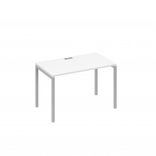 Стол письменный на металлокаркасе DUE белый премиум / металлокаркас серый А4 С2 013 БП