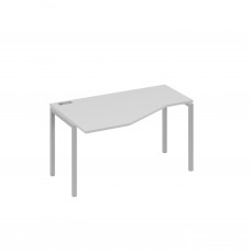 Стол левый "Техно"на металлокаркасе DUE эргономичный серый / металлокаркас серый А4 С2 053 СЕ