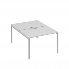 Рабочая станция (2х120) на каркасе DUE серый / металлокаркас серый А4 С2 176 СЕ