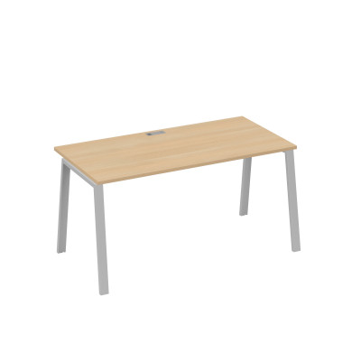 Стол письменный на металлокаркасе TRE натуральный дуб / металлокаркас серый А4 С3 025 НД