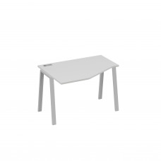 Стол на металлокаркасе TRE эргономичный левый "Техно" серый / металлокаркас серый А4 С3 051 СЕ