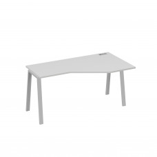 Стол правый "Техно" на каркасе TRE эргономичный серый / металлокаркас серый А4 С3 056 СЕ