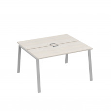 Станция 2х140 с опорами TRE офисная дуб / металлокаркас серый А4 С3 171 ДШ