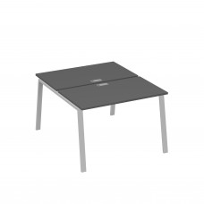 Рабочая станция 2х120 с металлокаркасом TRE антрацит премиум / металлокаркас серый А4 С3 173 АР