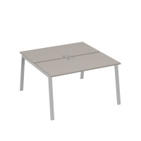 Рабочая станция на металлокаркасе TRE (2х140) мокко премиум / металлокаркас серый А4 С3 174 МП