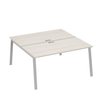 Рабочая станция (2х160) каркас TRE дуб / металлокаркас серый А4 С3 178 ДШ