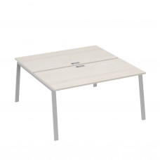 Рабочая станция (2х160) каркас TRE дуб / металлокаркас серый А4 С3 178 ДШ