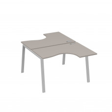 Рабочая станция каркас TRE столы Классика (2х120) мокко премиум / металлокаркас серый А4 С3 180 МП