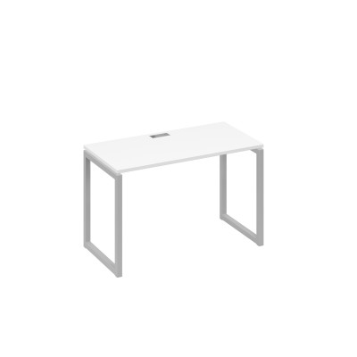 Стол письменный на металлокаркасе QUATTRO белый премиум / металлокаркас серый А4 С4 003 БП