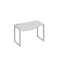 Стол "Техно" на металлокаркасе QUATTRO эргономичный левый серый / металлокаркас серый А4 С4 051 СЕ