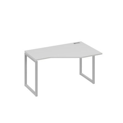 Стол правый "Техно" эргономичный металлокаркас QUATTRO серый / металлокаркас серый А4 С4 054 СЕ