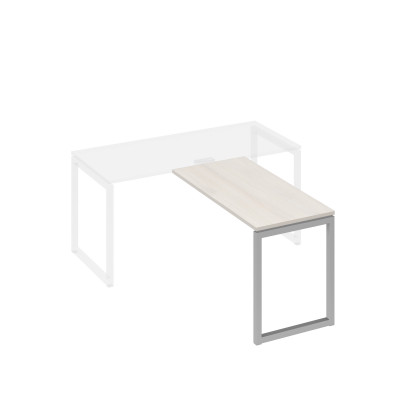 Брифинг-приставка металлокаркас QUATTRO дуб / металлокаркас серый А4 С4 072 ДШ