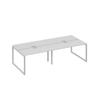 Станция 4х140 в офис каркас QUATTRO серый / металлокаркас серый А4 С4 171-2 СЕ