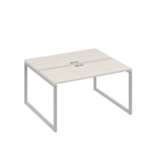 Станция (2х140) офисная с металлокаркасом QUATTRO дуб / металлокаркас серый А4 С4 171 ДШ