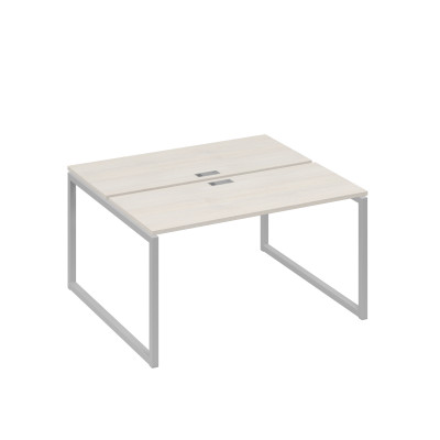 Станция (2х140) офисная с металлокаркасом QUATTRO дуб / металлокаркас серый А4 С4 171 ДШ