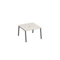 Стол 120 в переговорную металлокаркас TRE дуб / металлокаркас антрацит А4 А3 131 ДШ