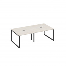 Стол 240 с каркасом QUATTRO переговорный дуб / металлокаркас антрацит А4 А4 131-2 ДШ