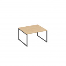 Стол 140 для переговоров каркас QUATTRO натуральный дуб / металлокаркас антрацит А4 А4 132 НД