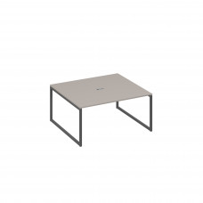 Стол переговорный 160 на каркасе QUATTRO мокко премиум / металлокаркас антрацит А4 А4 136 МП