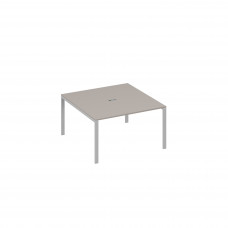 Стол 140x144 для переговоров каркас UNO мокко премиум / металлокаркас серый А4 С1 135 МП