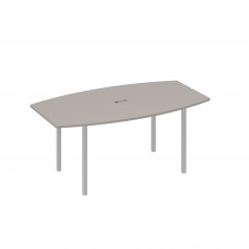 Стол для переговоров 180 опоры DUE мокко премиум / металлокаркас серый А4 С2 112 МП