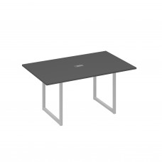 Стол 160 каркас QUATTRO для переговоров антрацит премиум / металлокаркас серый А4 С4 121 АР